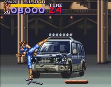 une photo d'Ã©cran de Final Fight 2 sur Nintendo Super Nes